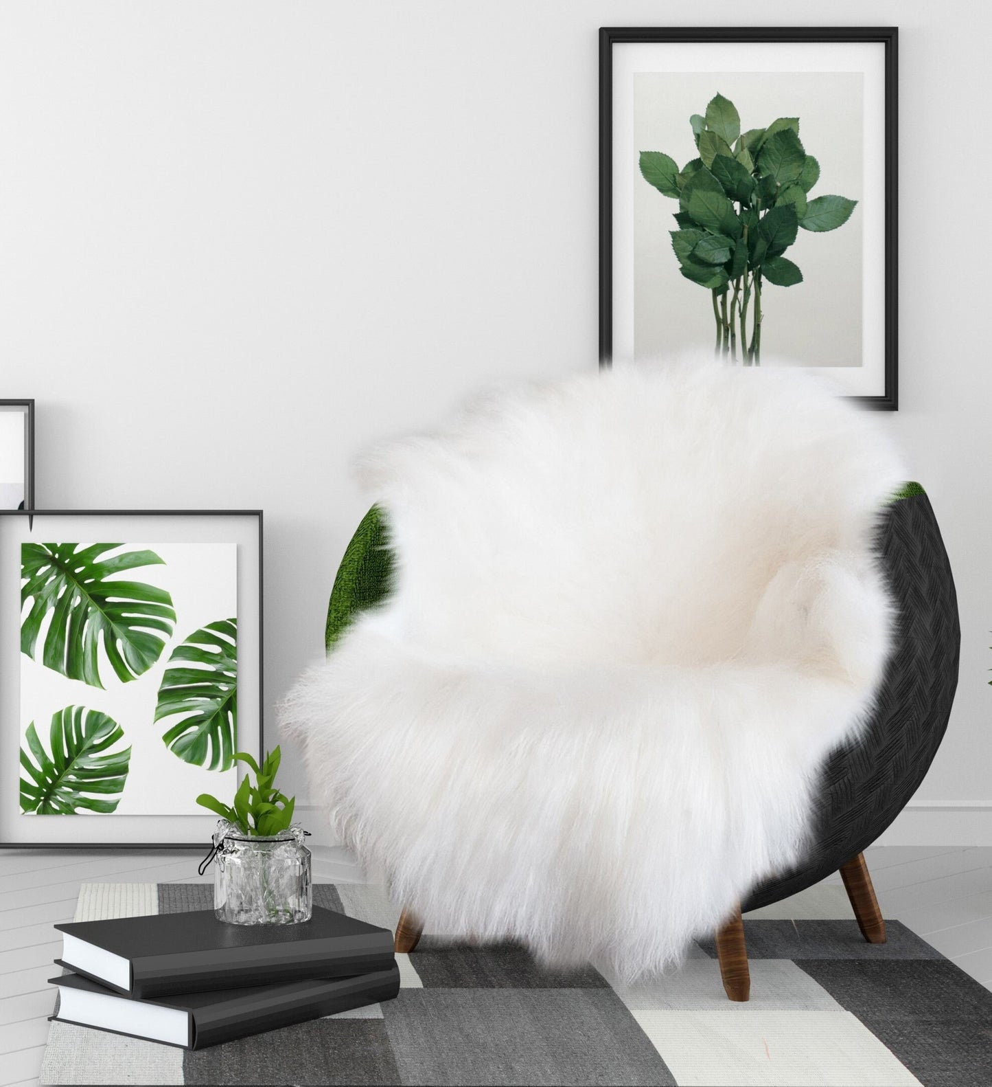 Sheepskin Ecru Genuine Natural Sheepskin , Real Sheepskin Rug, scandinavian style, mountain home style, Scandinavian carpet,  shaggy rug