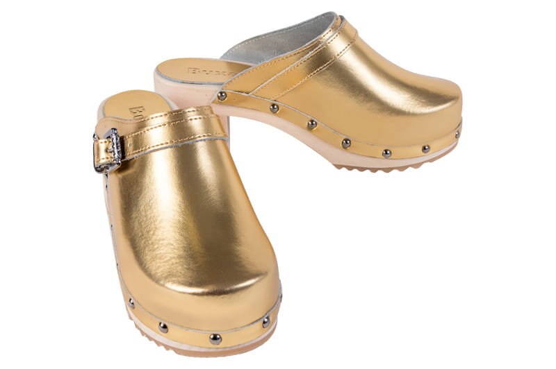 Swedish women's clogs, natural leather clogs, silver clogs Moccasins Wooden clogs Women's Boots Women's loafers, Orthopedic clogs shoes