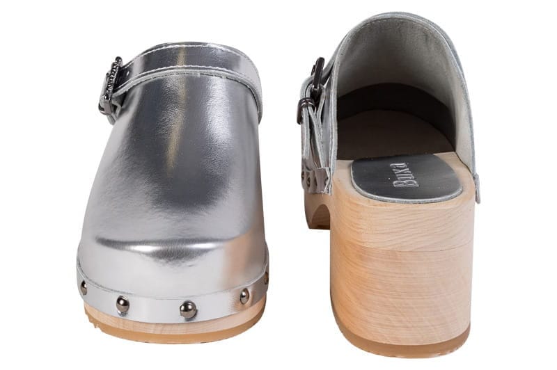 Swedish women's clogs, natural leather clogs, silver clogs Moccasins Wooden clogs Women's Boots Women's loafers, Orthopedic clogs shoes