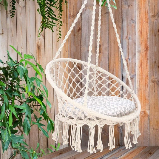 Garden swing, Boho styl, romantic hammock chair, Hanging chair, Macramé Swing, Terrace hammock, Garden chair, Bedroom swing
