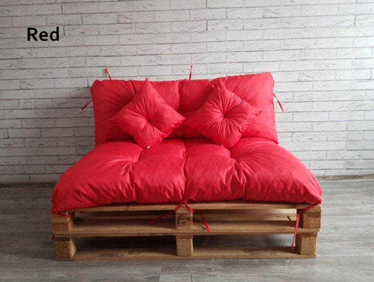 Single cushion for Pallet  | Tufted  seat cushion | Seating Pillow | Back cushion | Bench Cushion |  CUSTOM SIZES