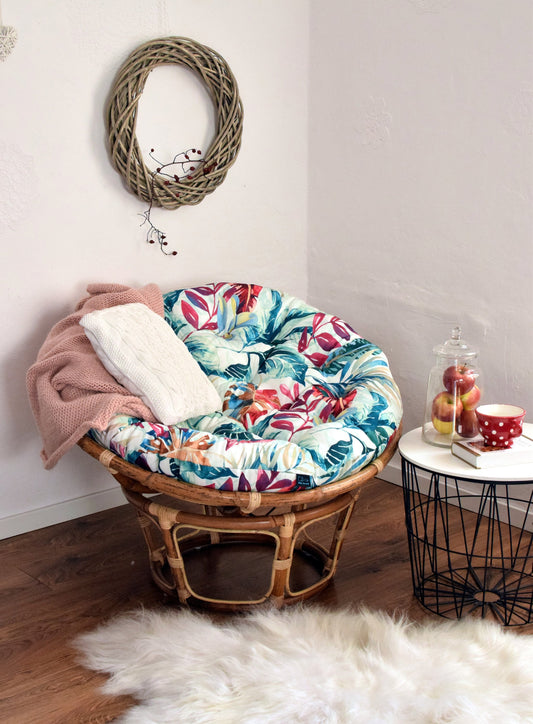 CUSHION for papasan chair, Papasan armchair cushion, round pillow, pillow for swing, Garden Cushion, hanging chair, different patterns