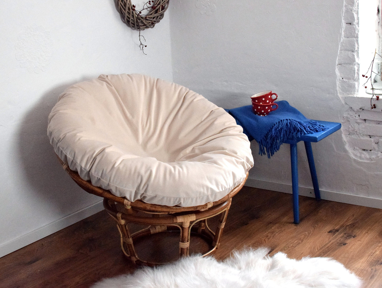 pillow COVER  for Papasan chair, papasan pillowcase, papasan chair pillowcase, cushion cover for swing and hanging chair, papasan pillowcase