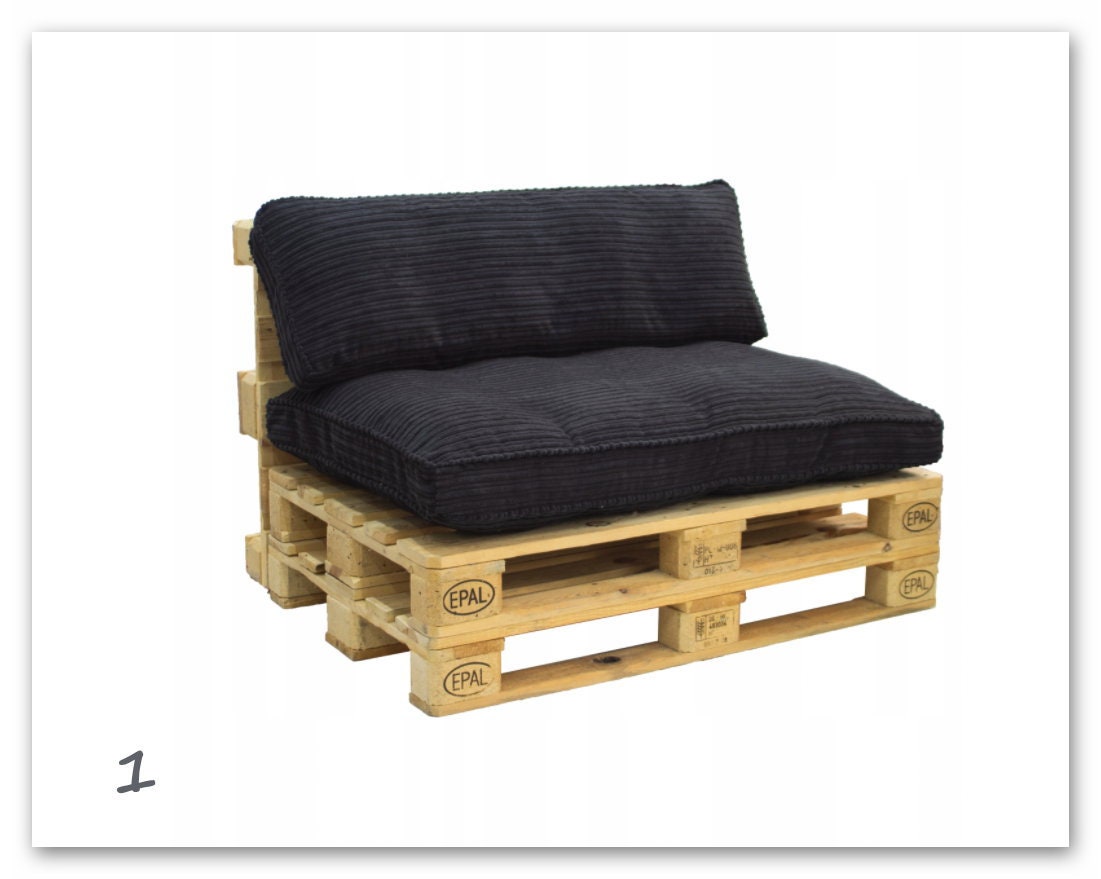 Pallet cushion set, pillows for pallets A set of cushions  for benches, Cushions for garden furniture