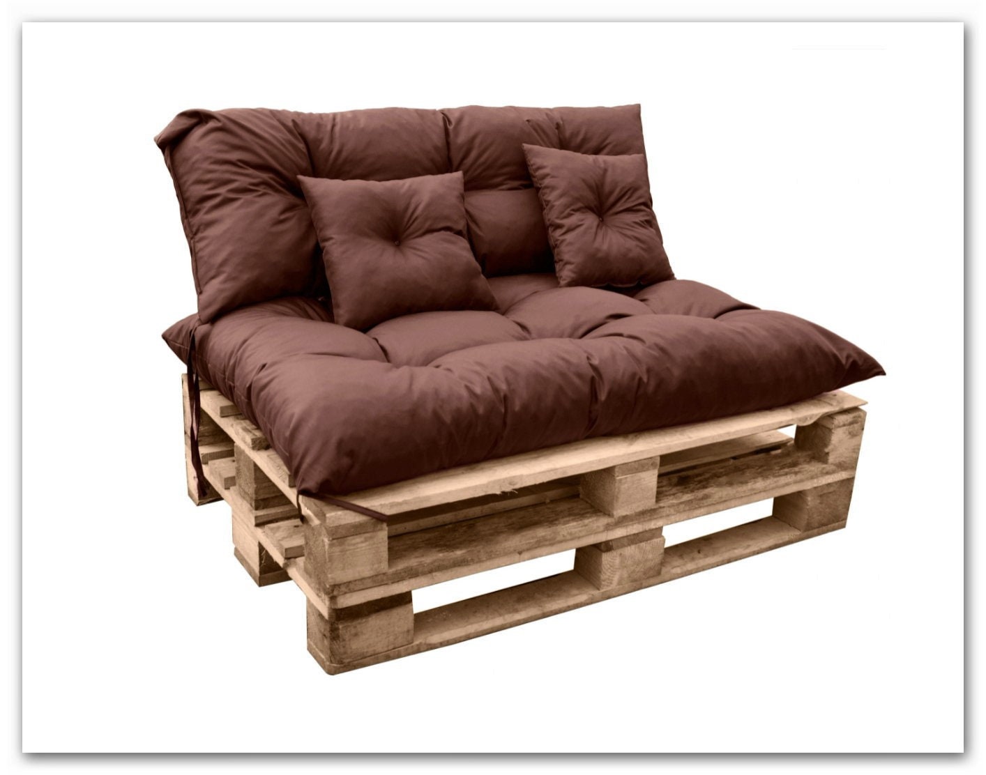 Pallet cushions set, 47x39.3.x15,7inch Waterproof cushions for pallet , cushion for terrace, Cushions made to order, various colors