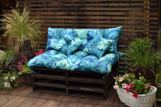 Water Resistant Outdoor Pallet Cushions Set |Garden Patio Sofa Seat Pads | Outdoor Loveseat Bench Cushion | Custom seating cushions