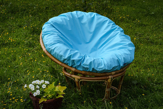 Outdoor Cushion Cover Only | Slipcover for Papasan Chair Cushion | Removable Zippered Papasan Cushion Cover ONLY | Washable Pillowcase