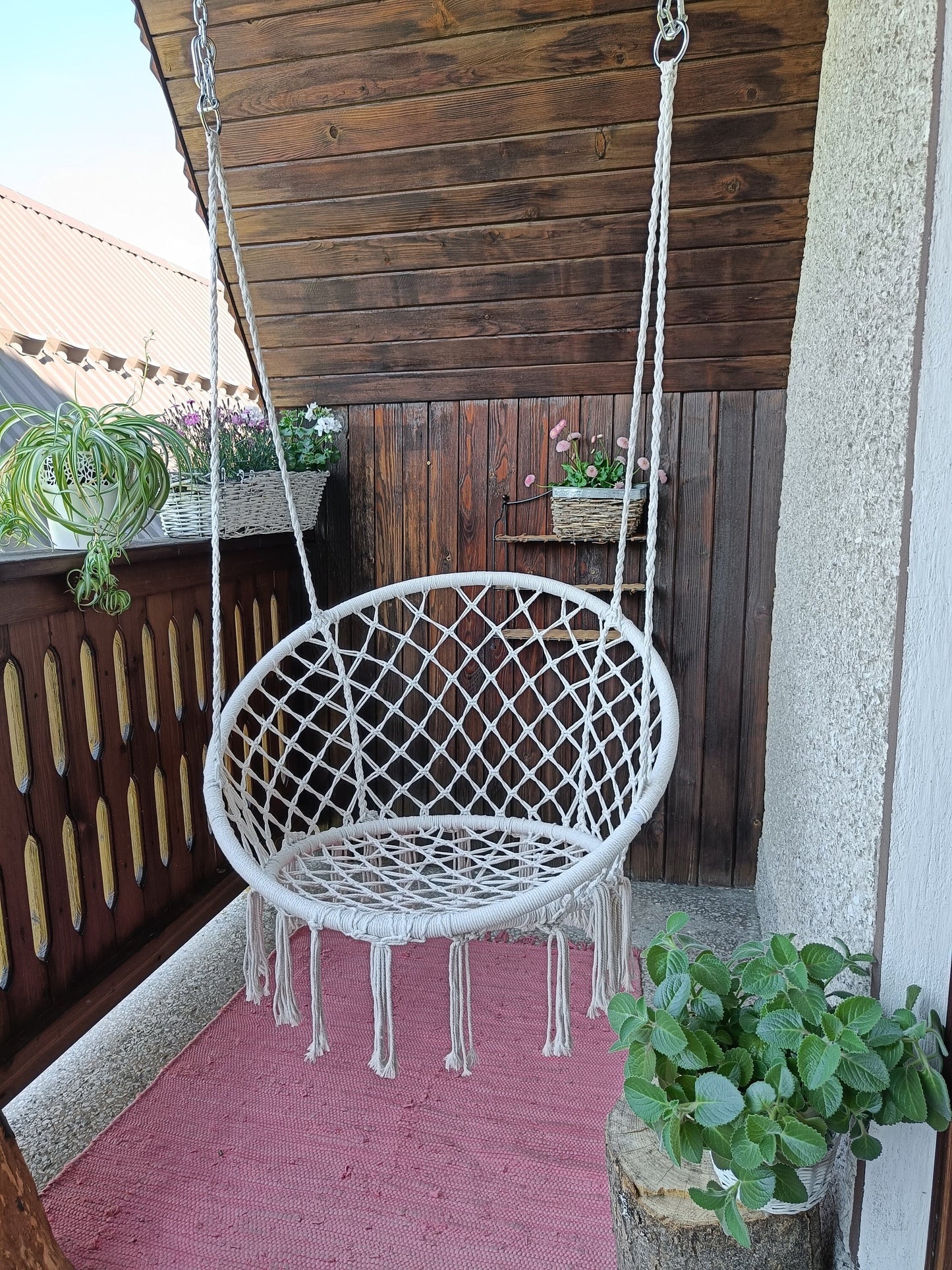 Hammock chair, Boho styl, romantic hammock chair, Hanging chair, Macramé Swing, Terrace hammock, Garden chair, Bedroom swing