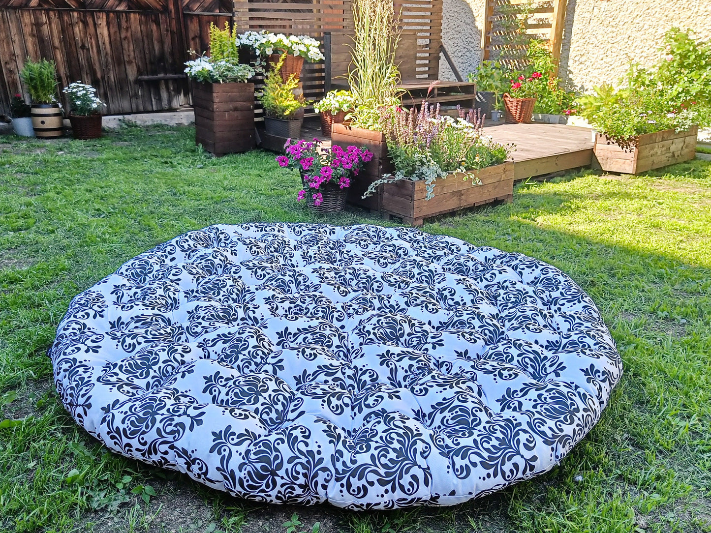 Custom Outdoor Floor Cushion |  Patio Seat Cushion | Pillow for Balcony Patio Reading Nook | Durable Overstuffed Pad | daybed cushion