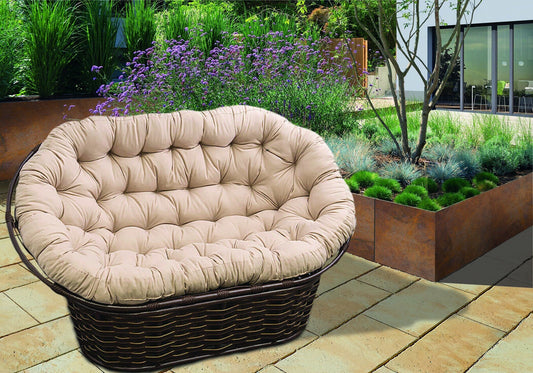 Double Papasan Chair Cushion  | Replacement Outdoor Mamasan Chair Cushion | Comfortable Pillow Chair Pads for Patio Indoor Outdoor