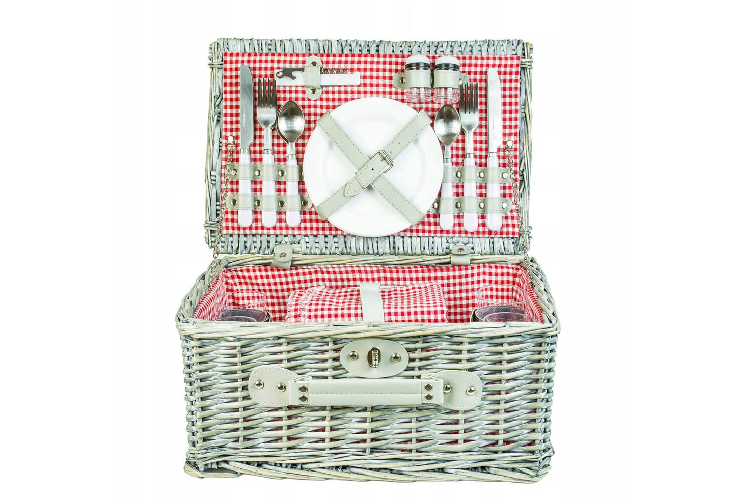 Personalized Wicker Picnic basket for 4 | Woven hamper |Picnic basket with personalized touch |  Wine and Cheese Picnic | Wedding Gift Idea