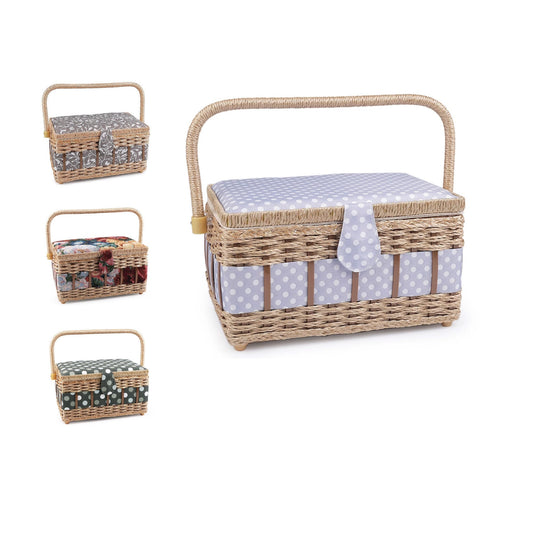 Sewing Basket | Vintage Floral Sewing Basket | sewing storage | antique sewing box | grandma gifts from grandkids