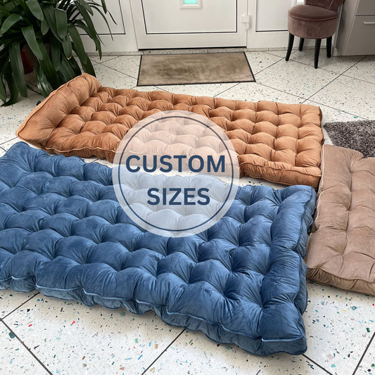Velvet Floor Cushion Seating | Custom floor cushion sofa | Large Boho Floor Cushion | floor cushion pouf