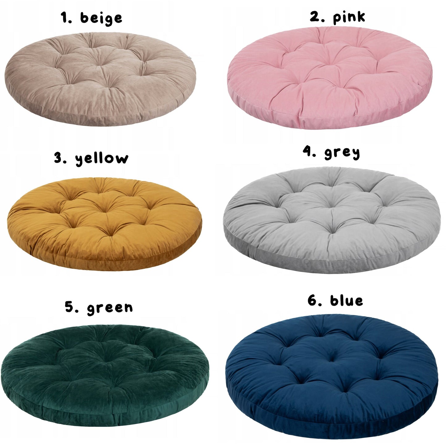 Velvet round Pillow for Macrame Hanging Chair | Velvet Cushion for hanging chair | Boho Scandinavian style pillow | Pillow for swing chair